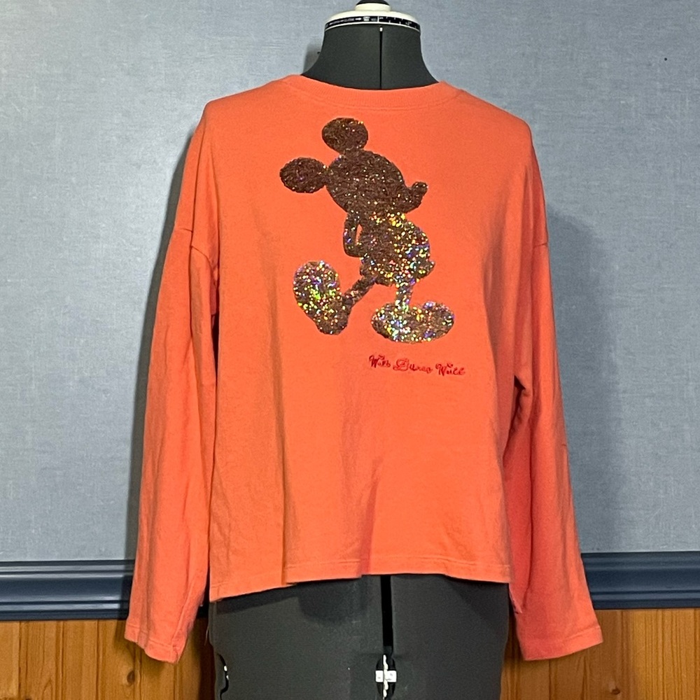 Sequin Mickey Mouse sweatshirt